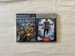 Call of Duty 3 y Call of Duty World at War Ps2