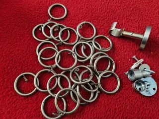 25 Anillas Cortina Metal 40mm