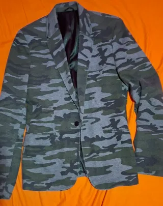 Blazer Zara Camuflaje Hombre