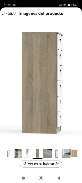 Sinfonier Cómoda mueble 6 Cajones Bealife