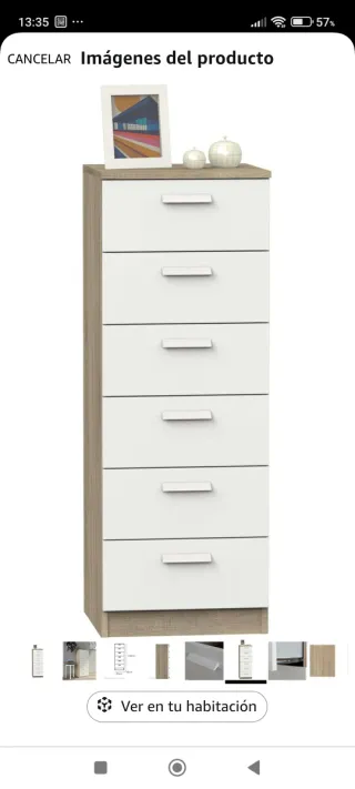 Sinfonier Cómoda mueble 6 Cajones Bealife