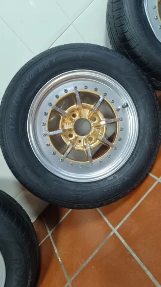 Llantas Braid Doradas