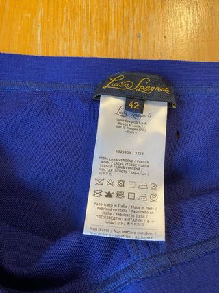 Pantaloni Luisa Spagnoli Blu Elettrico