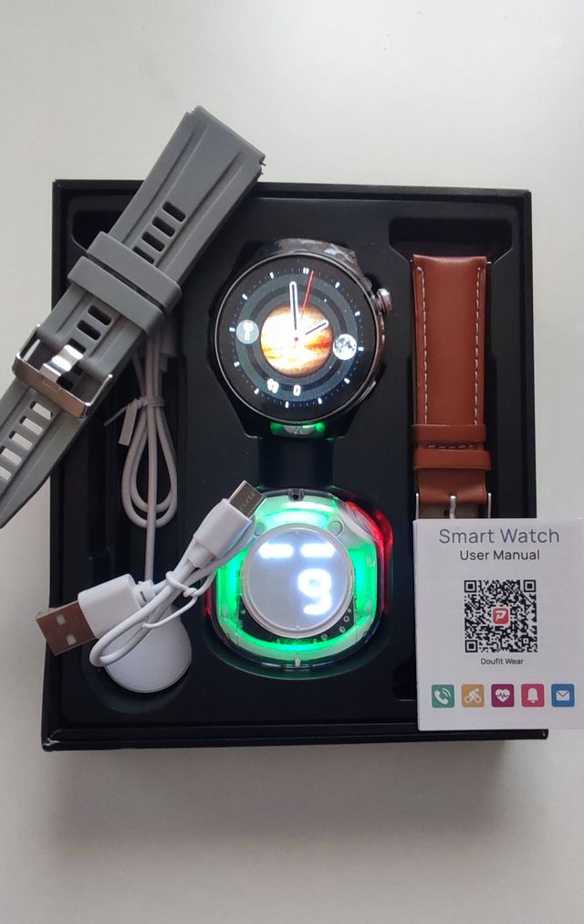 Smartwatch D21 + 2 correas + auriculares