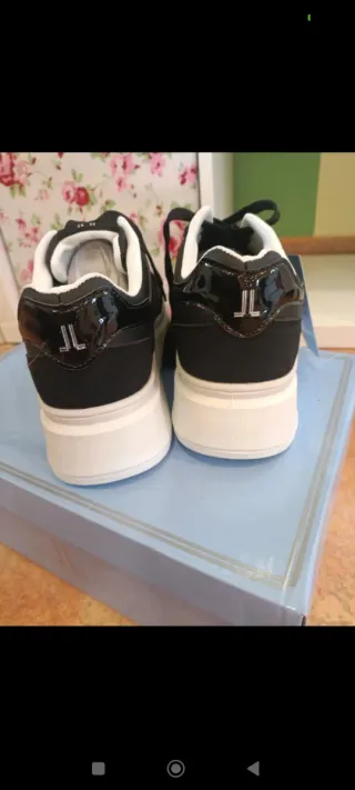 Scarpe donna nere con plateau