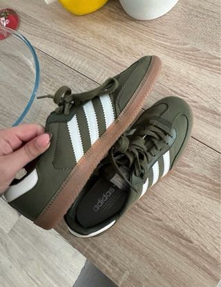 Zapatillas Adidas Samba Verde y Blanco