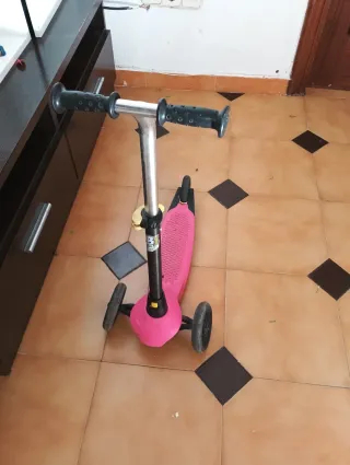 Patinete infantil 3 ruedas rosa