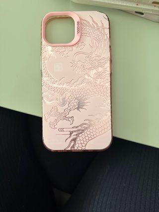 Custodia iPhone 13/14/15 Drago Rosa