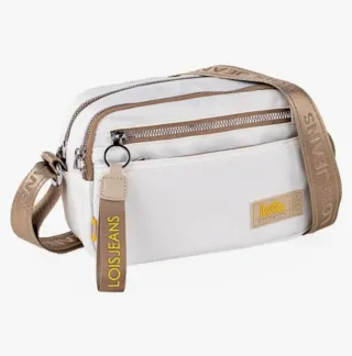 Bolso Lois Blanco y Beige