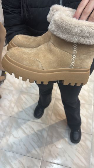 Botas de ante con forro de pelo