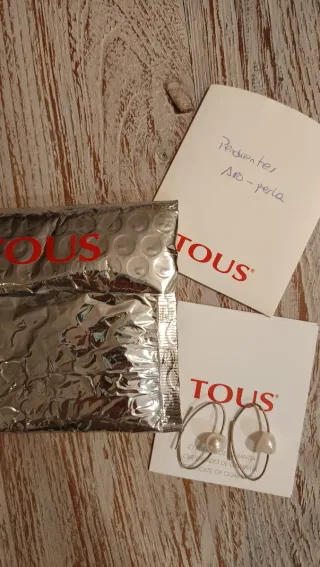 Pendientes Tous Plata y Perla