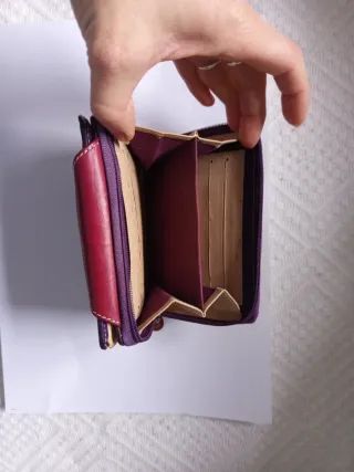 Monedero de piel mujer