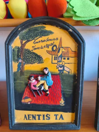 8 Cuadros rústicos motivos medievales.