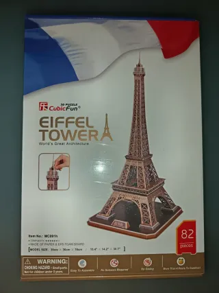 Puzzle 3D de la Torre Eiffel de Cubic Fun