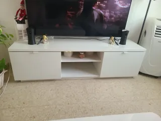 Mueble TV Blanco Brillo Ikea