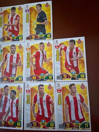 10 cartas Girona Adrenalyn 2017-18