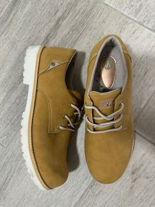 Zapatos Botines Mujer KYLE color mostaza