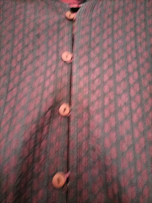 Chaqueta reversible corte oriental