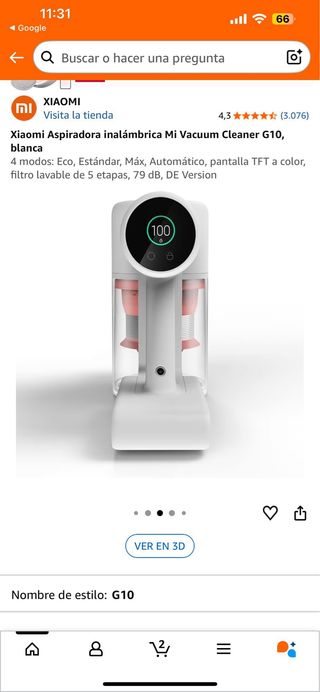 Aspiradora Xiaomi Mi Vacuum Cleaner G10