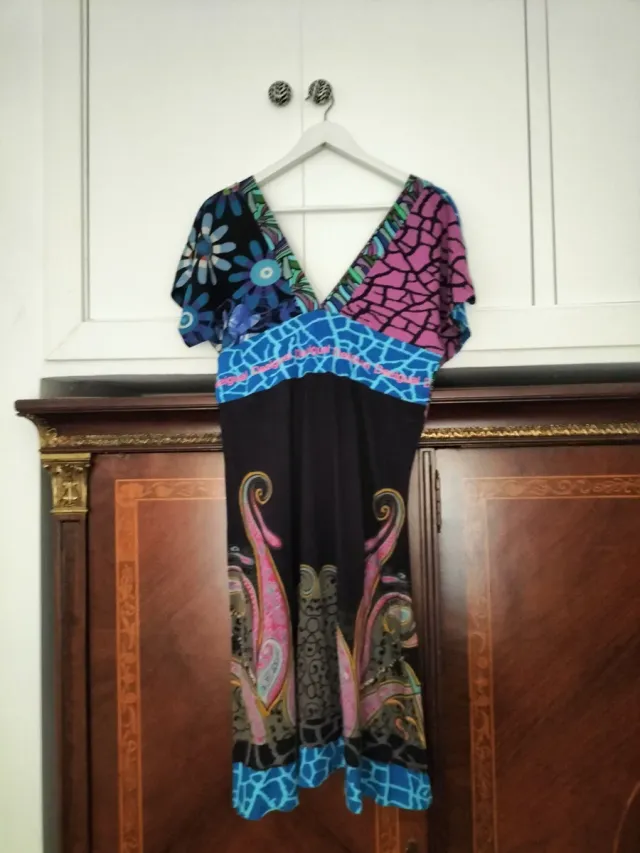 Vestido Desigual Talla L Multicolor
