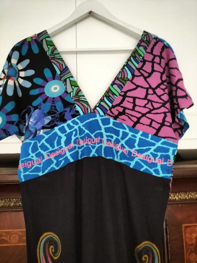 Vestido Desigual Talla L Multicolor