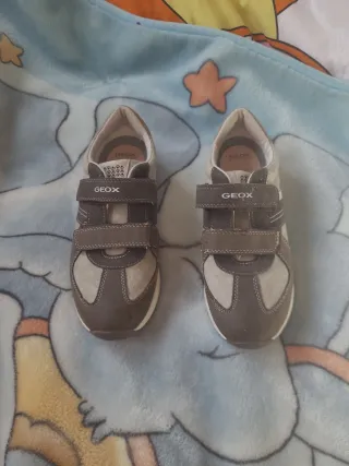 Zapatillas Geox Respira Beige y Marrón