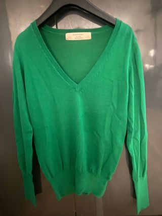 Jersey Zara Verde Talla XS