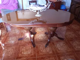 Mesa de salón ovalada 6 plazas