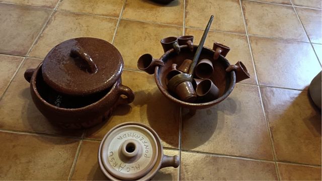 Juego de queimada de cerámica