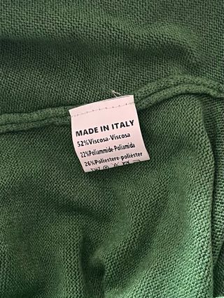 Pantalón punto acampanado verde