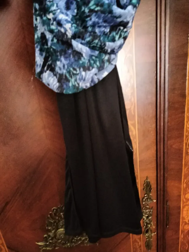 Vestido largo estampado Springfield