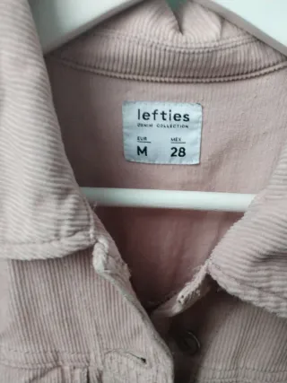 Cazadora pana rosa talla M