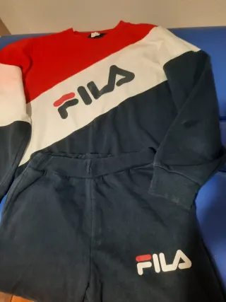Conjunto Chándal Fila Rojo, Blanco y Azul