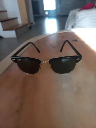 Gafas de Sol Ray-Ban Clubmaster Negro/Dorado