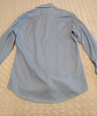 Camisa Sfera Men azul con microestampado