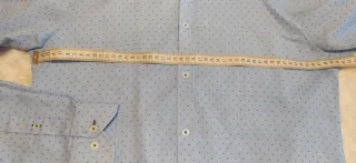 Camisa Sfera Men azul con microestampado