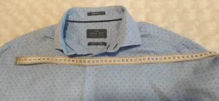 Camisa Sfera Men azul con microestampado