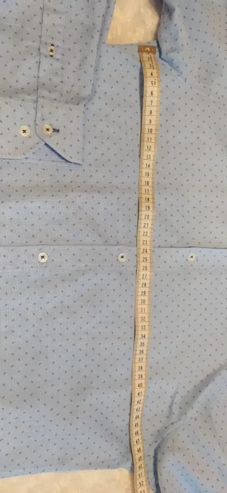 Camisa Sfera Men azul con microestampado