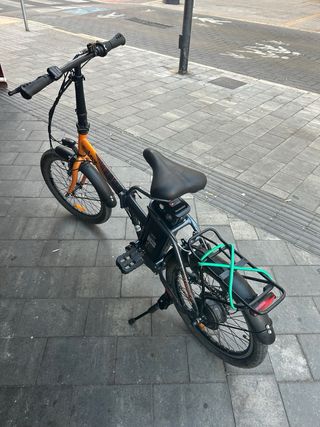 Bici Elettrica Pieghevole Arancione