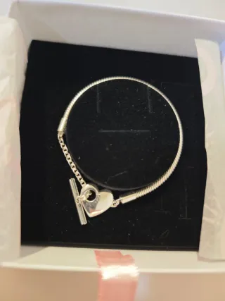 Pulsera Pandora Corazón Plata