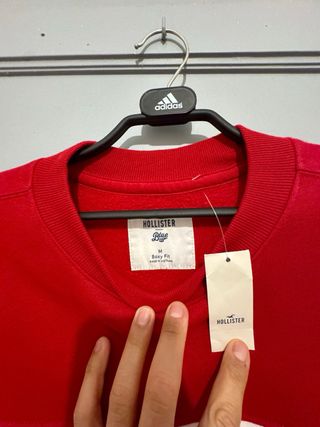Sudadera Hollister USC Roja y Blanca Nueva