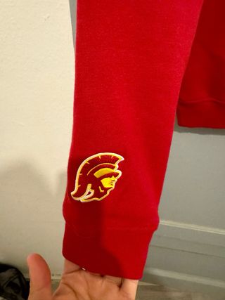 Sudadera Hollister USC Roja y Blanca Nueva