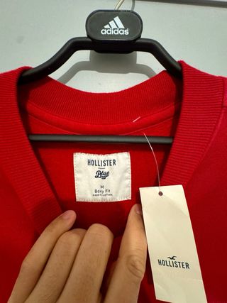Sudadera Hollister USC Roja y Blanca Nueva