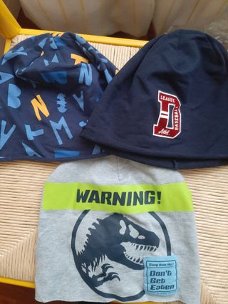 Set 3 cappelli cotone 6-14 anni