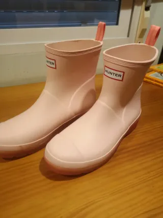 Botas de agua Hunter rosas