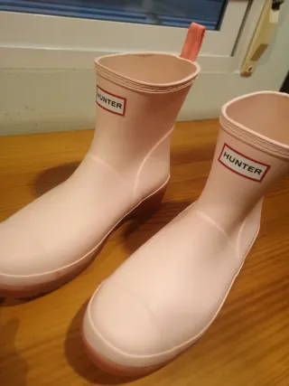 Botas de agua Hunter rosas