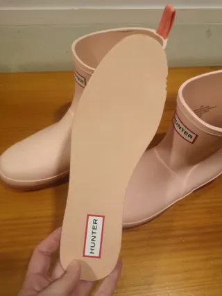 Botas de agua Hunter rosas