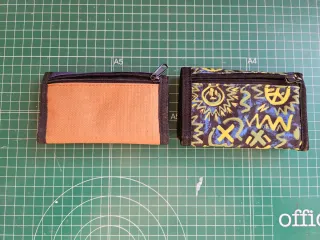 Cartera Quiksilver Nylon Azul y Naranja