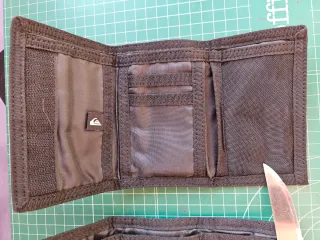 Cartera Quiksilver Nylon Azul y Naranja