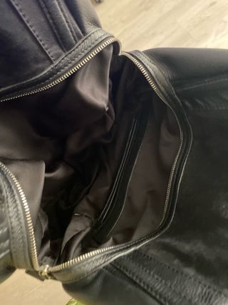 Bolso de piel Zara negro